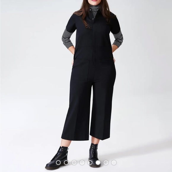 Universal Standard Pants - Black stretch cotton jumpsuit